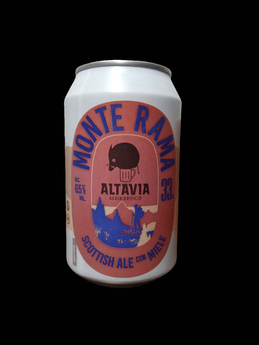 Birra Scottish Ale con Miele Monte Rama di Altavia - lattina da 33 cl